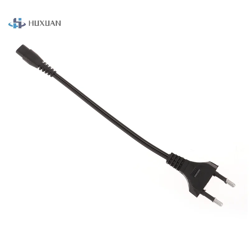 Black EU 220V Ac Dual Hole Charging Cord Universal For Rechargeable Strong Light Flashlight 1101 1106 1108