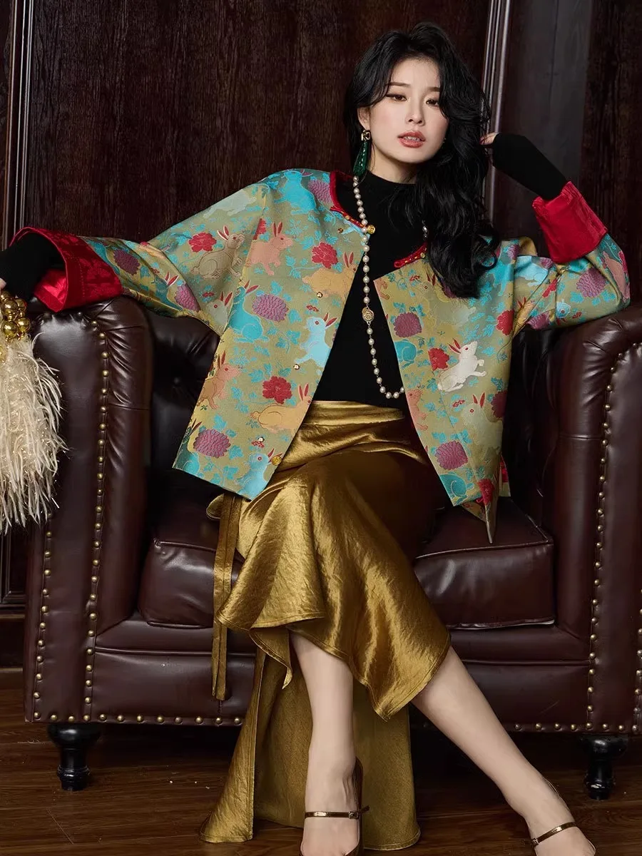 Asian Chinese Luna New Year Autumn Women Traditional Jackets