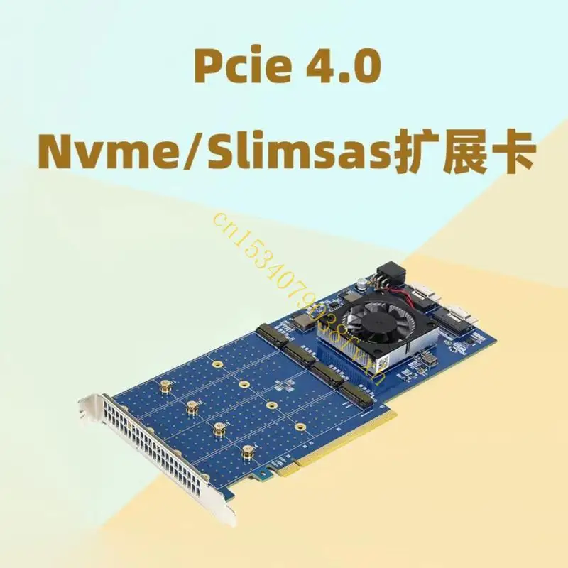 PCIe 확장 카드 PLX88024 PCIe 확장 카드 NVMe 알루미늄 방열판 포함) M.2 하드 디스크 확장 카드 B2EA