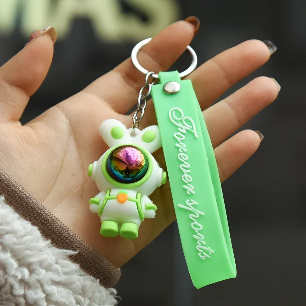 Astronaut Animal Hand Keychain Key Ring For Women Men Couple Gift Star  Heart Lightning Leopard Bag Airpods Box Key Accessories - AliExpress