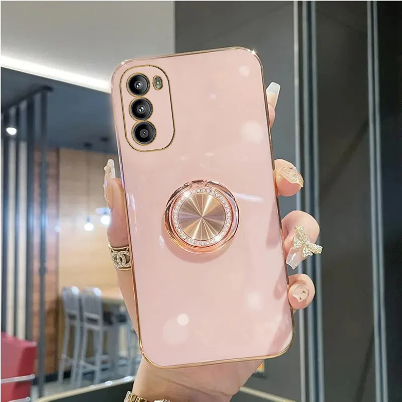 Diamond Bling Ring Holder Stand Case Cover