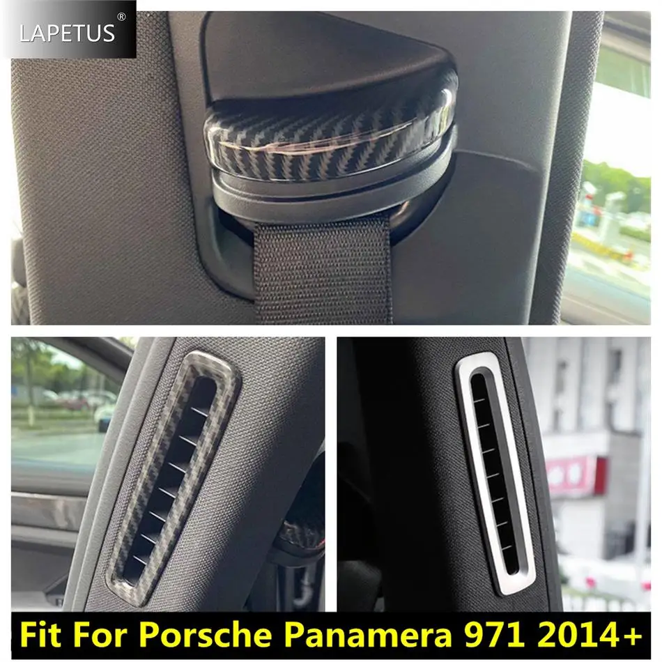 

Car Accessories Seat Belt Buckle / Rear Seat Pillar B Air AC Vent Outlet Decor Cover Trim For Porsche Panamera 971 2014 - 2020