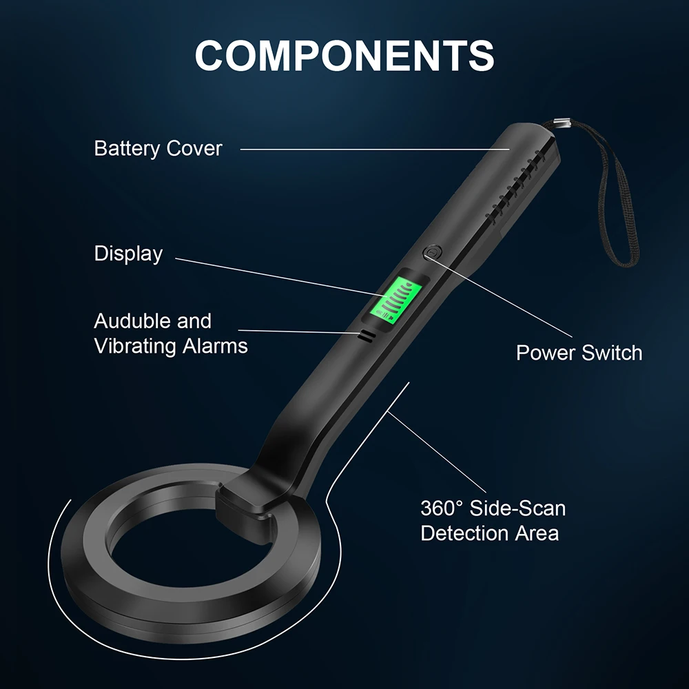 Metal Detector Multipurpose Metal Finder IP66 Waterproof