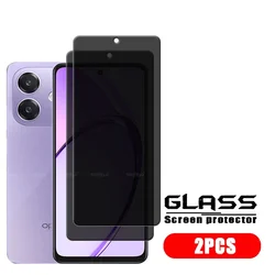 Premium Privacy Anti - Spy Tempered Glass Screen Protector - 4 - Pack, 9H Hardness, HD Clarity, Easy Installation - OPPO A40m (2 Front Glass)