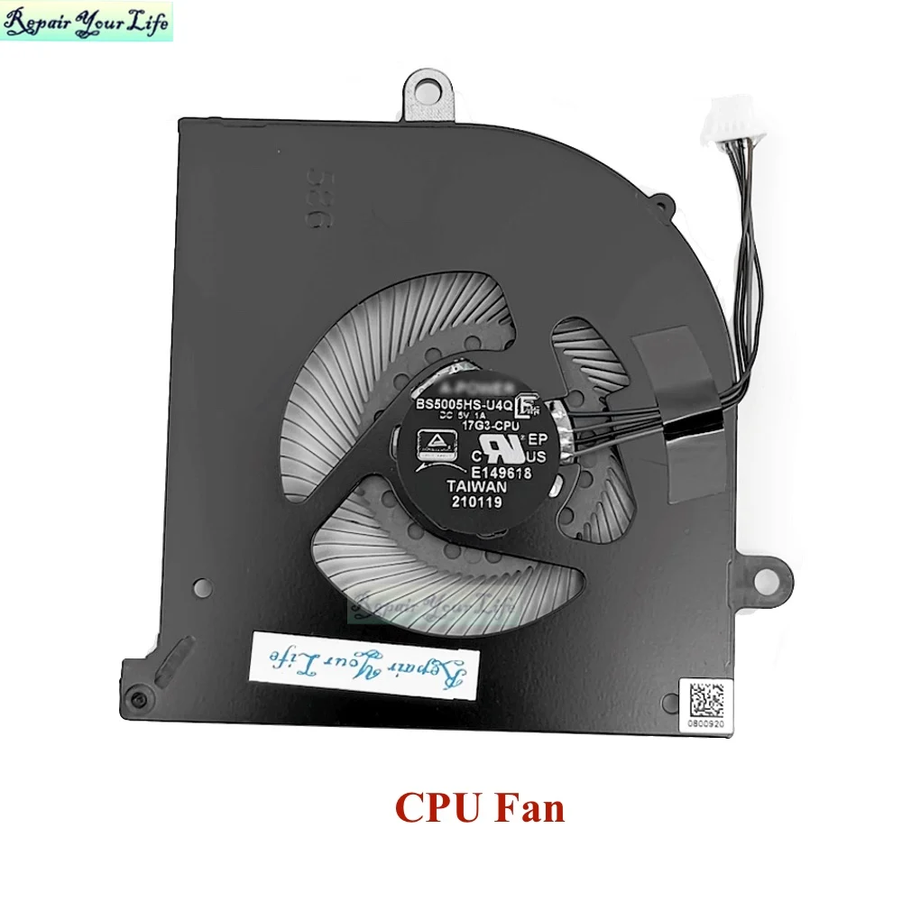 Ventilador de Refrigeração Portátil Bs5005hs-u4q para Msi Gs75 9sg 9sf 9se Stealth P75 Criador Ms17g2 17g3 Bs5005hs-u3j Novo - Imagem 3