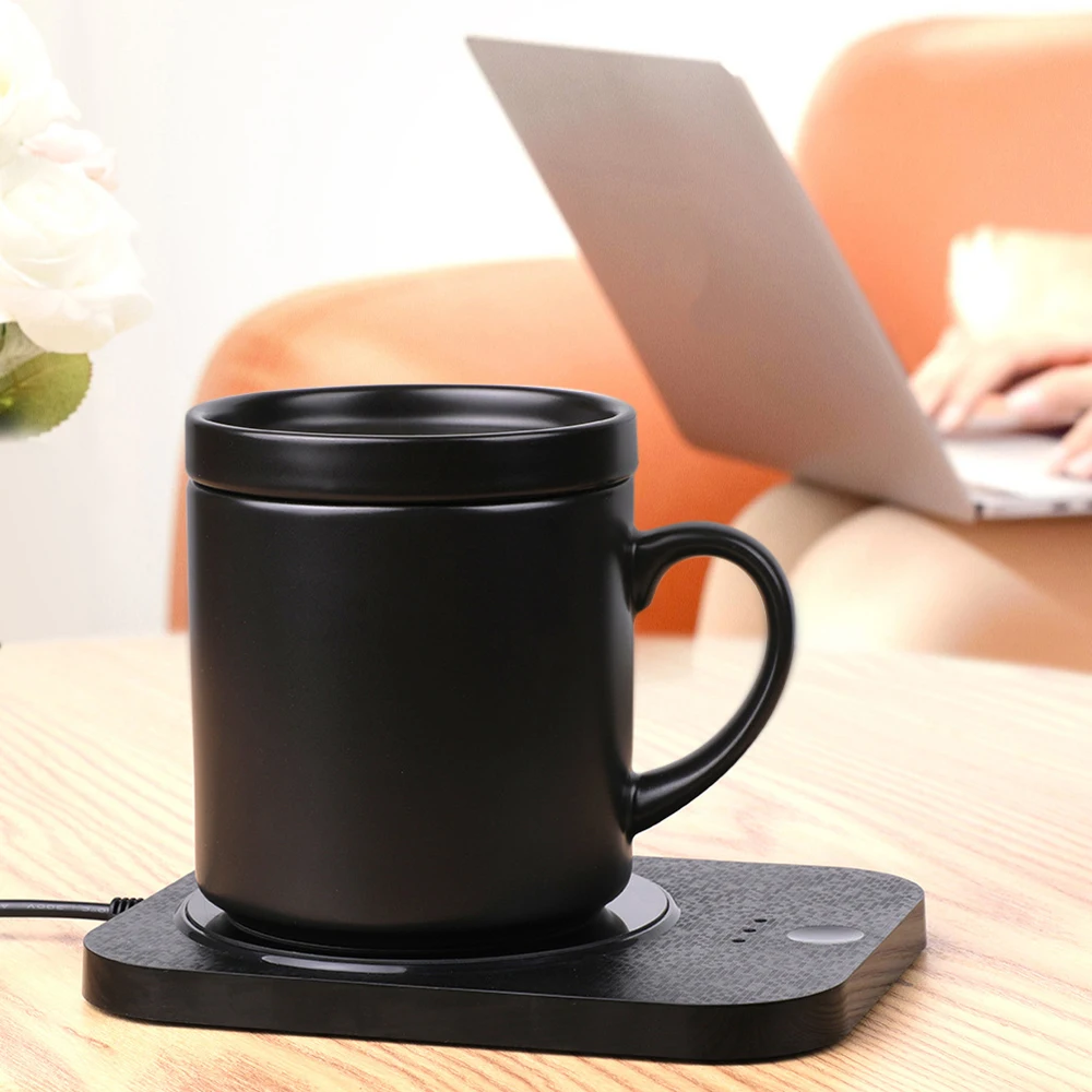 Modern Mug Warmer 2 in 1 Wireless Charger Coffee Keep Warm 55