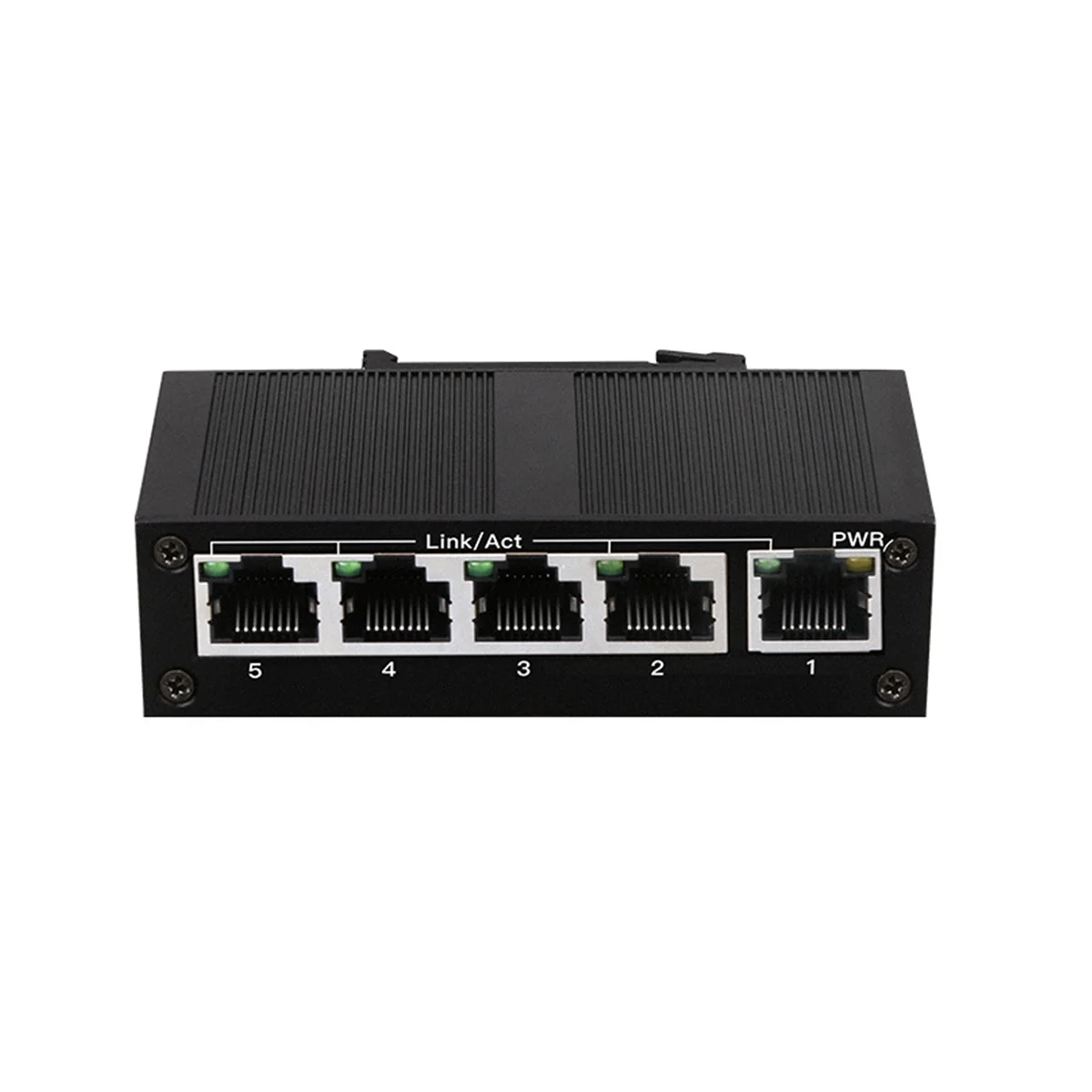 

5 Port 100Mbps Network Switch Ethernet Industrial Grade Switch Unmanaged Rail Type Industrial Network Splitter EU Plug