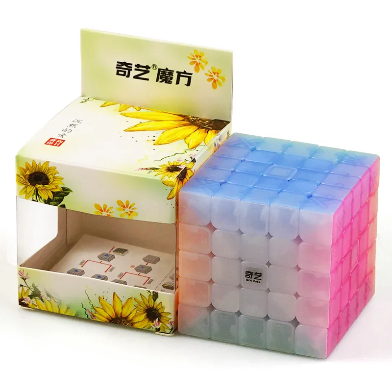 QiYi 4X4 QiYuan S Magic Speed Cube Stickers Professional QIYI Qizheng S2 5X5 Puzzle Fidget Toys Qiyuan W Children's Gifts