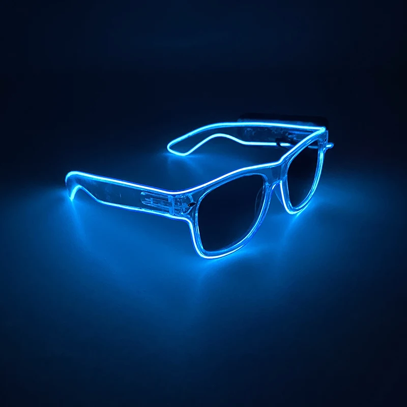 Hete Verkoop Transparante Frame Draadloze Led Zonnebril Neon Licht Voor  Strand Grappige Fluorescentie Bril Gloeien In De Donkere Nacht - AliExpress