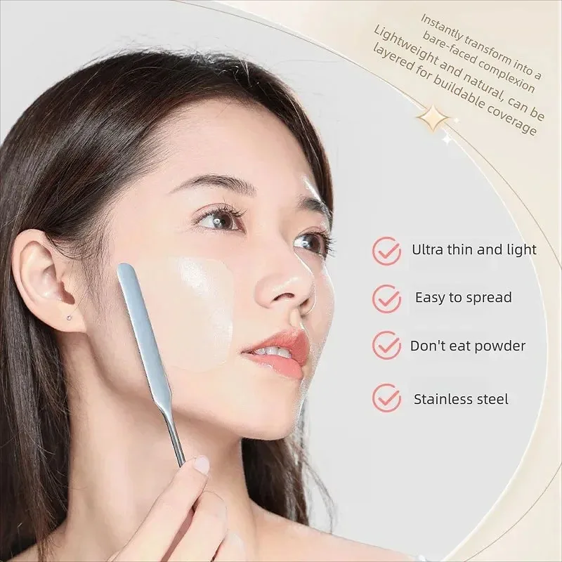새로운 메이크업 팔레트 스테인레스 파운데이션 트레이 믹싱 메이크업 팔레트 미니 화장품 주걱 메이크업 액세서리 CZYJ01