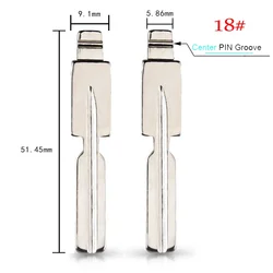 Premium Replacement Key Blades - Set of 5 (HU58)