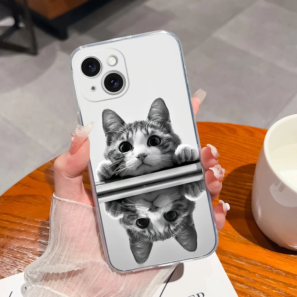 thumbnail image 1 of Cases For Apple iPhone 15 Plus Pro Max Unique Design Soft Silicone Transparent Anti Drop Phone Cover For iPhone15 15Pro 15Plus, 1 of 5
