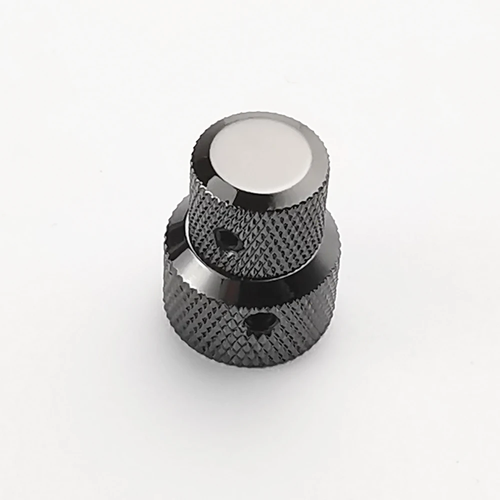 Guyker 3Pcs Guitar Aluminum Flat Top Control Knobs Dia. 6mm(0.24) Shaft Pots - Dome Tuning Potentiometer Knob Replacement Part for Electric Guitar or Precision Bass Guyker 3Pcs Guitar Aluminum Flat Top Control Knobs Dia. 6mm(0.24) Shaft Pots - Dome Tuning Potentiometer Knob Replacement Part for Electric Guitar or Precision Bass