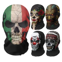 Halloween Headgear Skull Full Face Mask Mesh Balaclava For Men Women Breathable Full Face Cap Funny Party Headwear 1