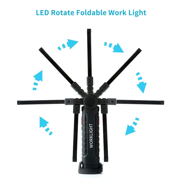 USB Rechargeable Rotating Foldable Flashlight - Image 3