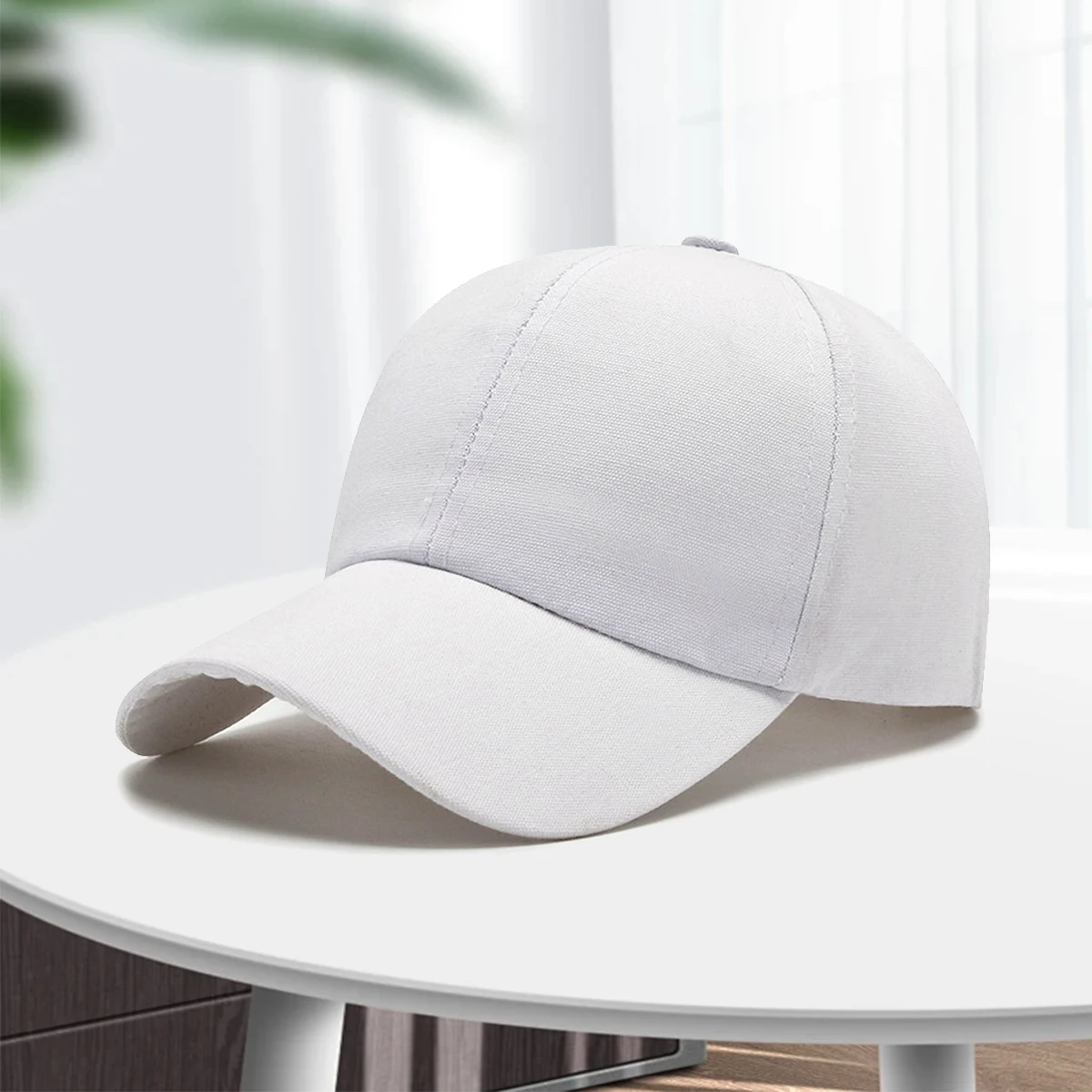 Unisex-Hut, einfarbig, gebogen, Sonnenblende, Hut, Outdoor, staubdicht, Baseball, einfarbig, modisch, verstellbar, Freizeitkappen, Herren und Damen – Detail 9