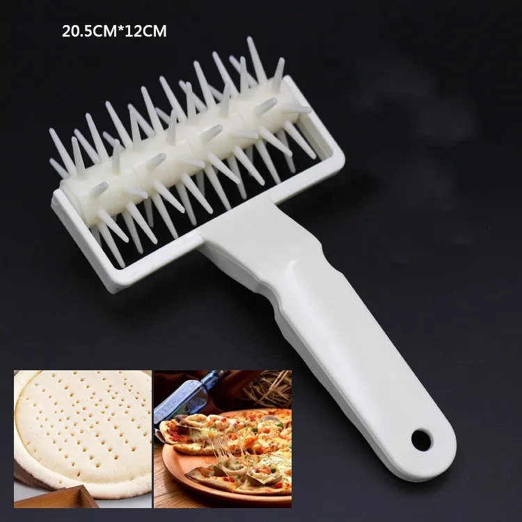 Description Picture 3 of itemLarge Size Pizza Roller Cutter Pie Cookie Cutter Pastry Baking Tools Knife Bakeware Embossing Dough Roller Lattice Cutter Craft