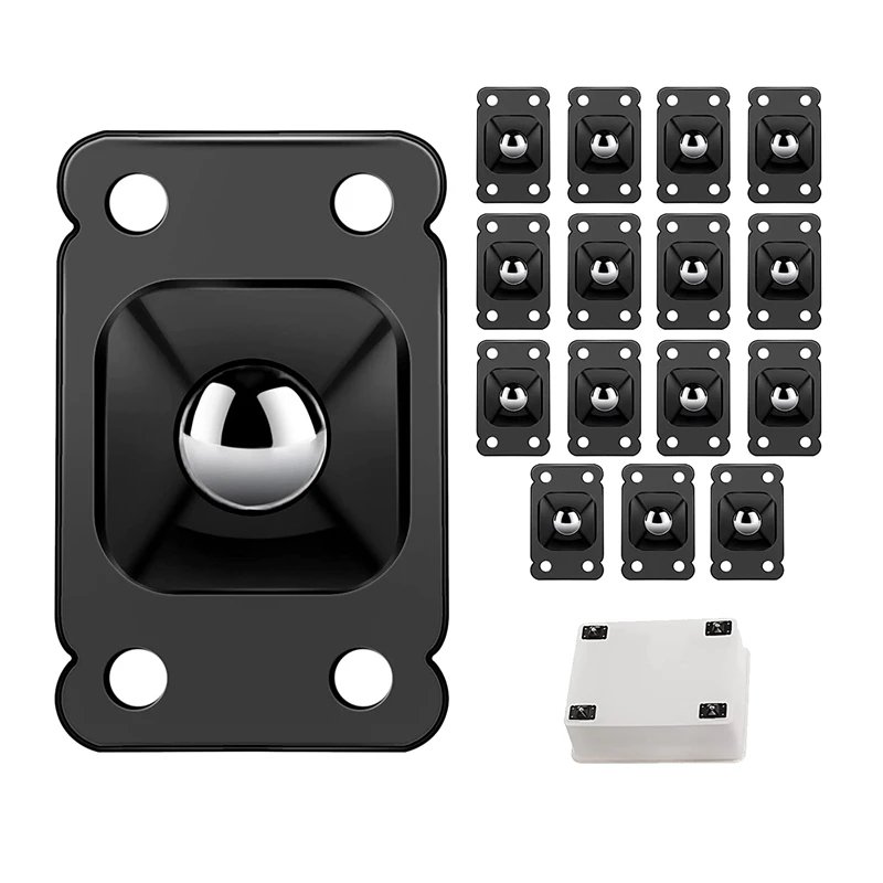 

Self-Adhesive Stainless Steel Casters Wheels Casters Wheels 360 Degree Rotation Trash Can Caster