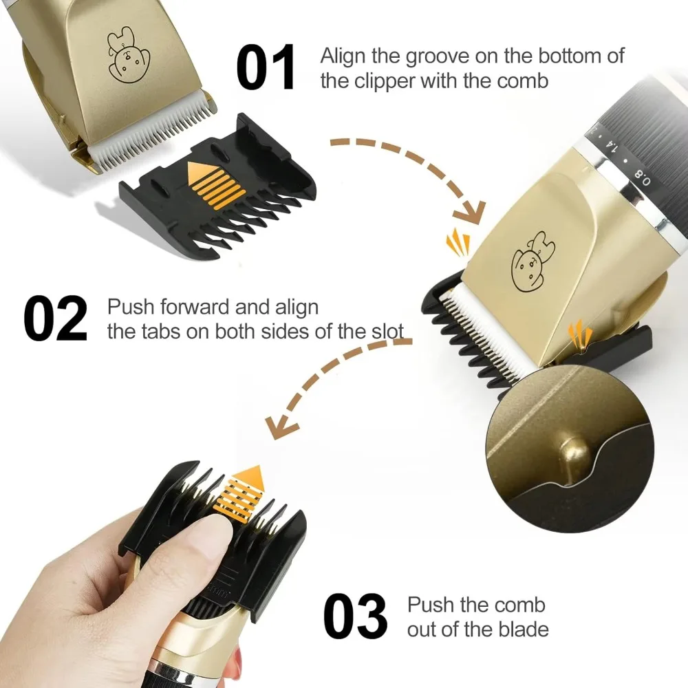 Dog Clipper Dog Hair Clippers Grooming Pet Cat Haircut Trimmer Shaver Set Cordless Rechargeable Professional Hair Trimmer hair trimmer pet clipper dog hair trimmer pet hair trimmer dog clipper
