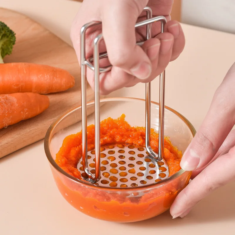 Stainless Steel Potato Masher With Handle Multifunctional Non-stick  Vegetable Fruit Press Maker Kitchen Gadgets Accessories - AliExpress