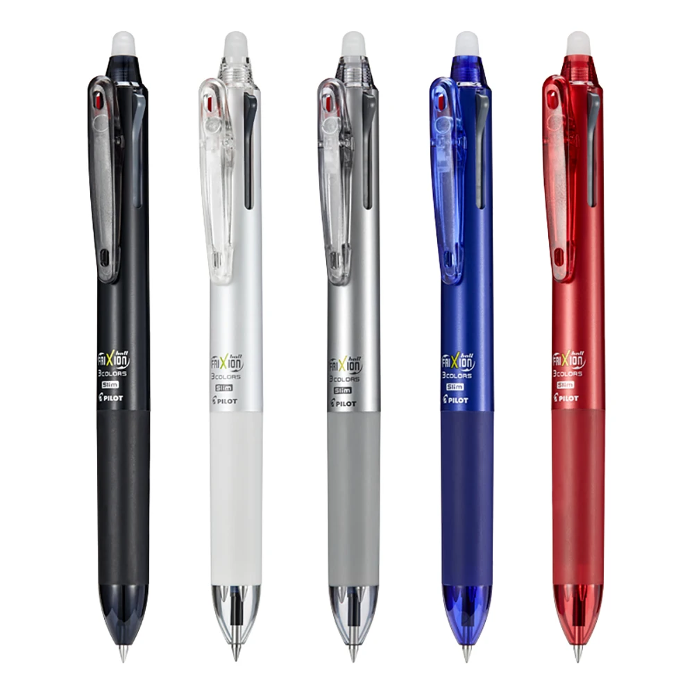Japan PILOT 3Colors Erasable Pen Multi-function Gel Pen Frixion LKFB-60EF Quick-drying Smooth Stationery 0.5mm School Supplies