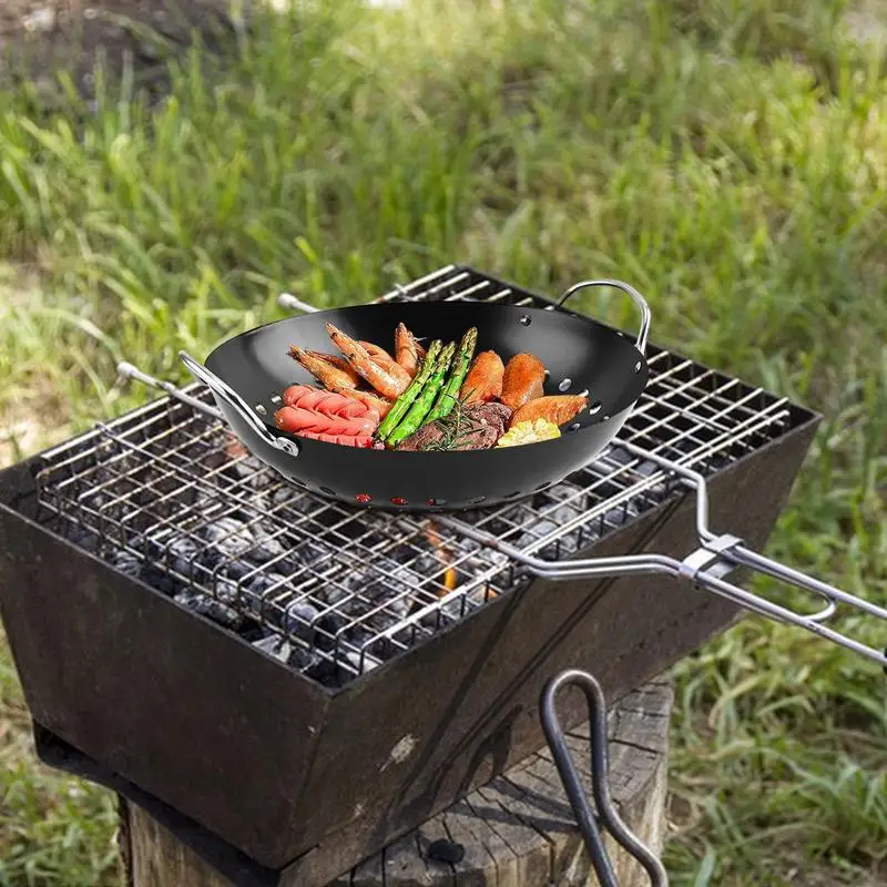 

Grill Pan Cooking Oven Detachable Smokeless Barbecue Gas Grill Pan Household For BBQ Round Non Stick BBQ Tray Outdoor Frying