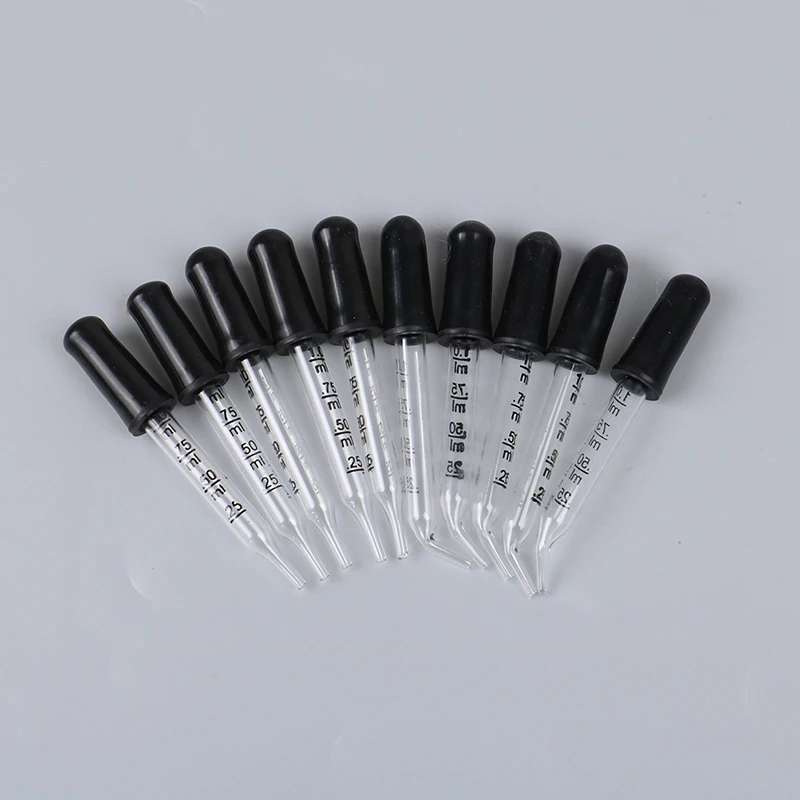 

5pcs Glass Scale Dropper Rubber Head Scale Pipette Dropper Essential Oil Bottle Straw Multi-purpose Droppers for School Home