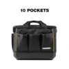 TOUGHBUILT TB-B1-S-60C STACKTECH Zippered Tool Bag Waterproof Hard Bottom Portable Organizer Toughbuilt Tool Bag 6