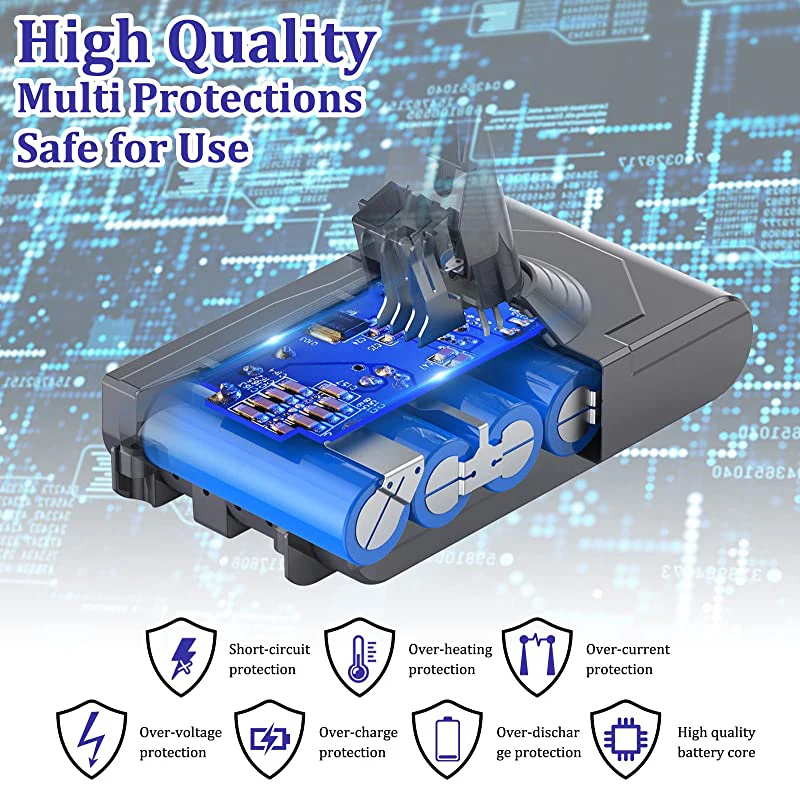 para Dyson v8 Yh5 Bateria Aspirador Absoluto para Dyson v8 Bateria v8 Sv10 Bateria Recarregável v8 Fluffy v8 Animal - Image 2