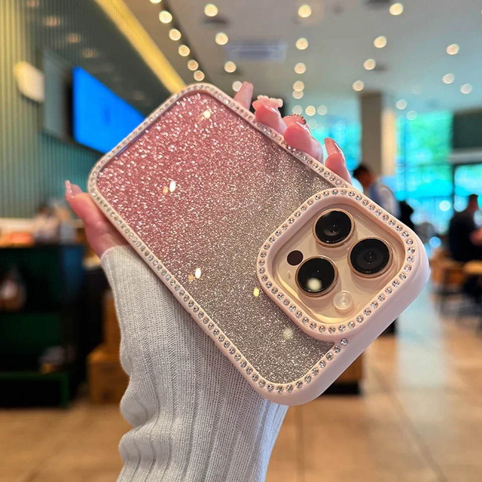 Luxe Bling Glitter Shockproof Transparent Phone Case