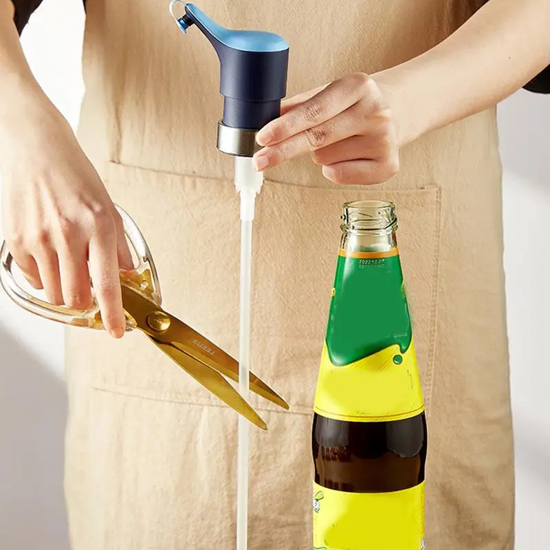 Universal Tightly Seal Dispenser Oyster Sauce Bottle Pump Dispenser Oyster Sauce Bottle Pressure Nozzle Pump kitchen Gadgets