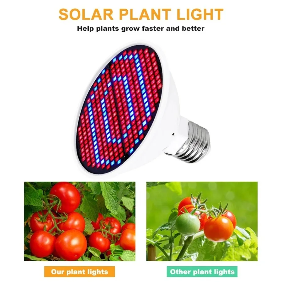 Plant Growth Lamp Cup Full Spectrum Indoor Planting Red and Blue E27 Multi-specification lamp beads 2835