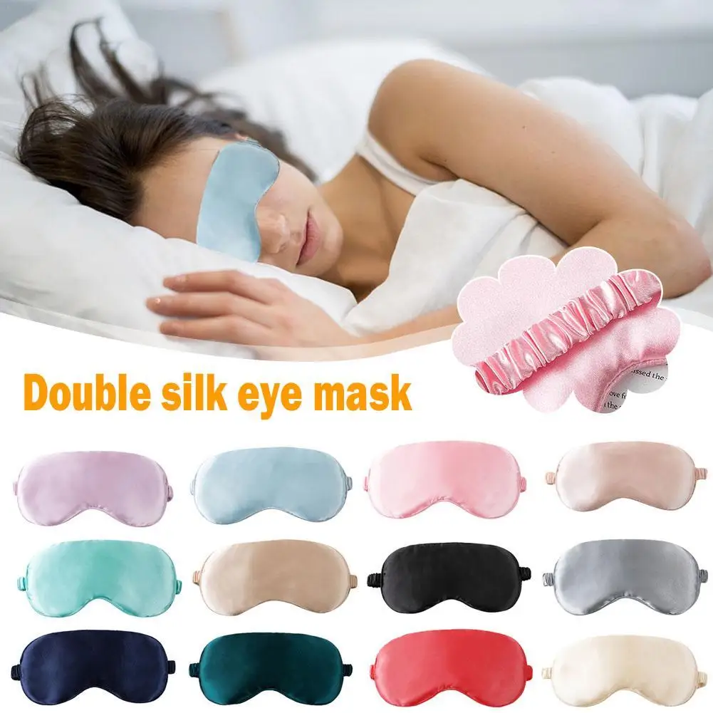 Maschera Per Dormire Silk Eye Dream Night Mask Cover Soft Relax Benda Per Gli Occhi Benda Per Dormire Per Donna Uomo Night Nap Heath Nap Eye Shade
