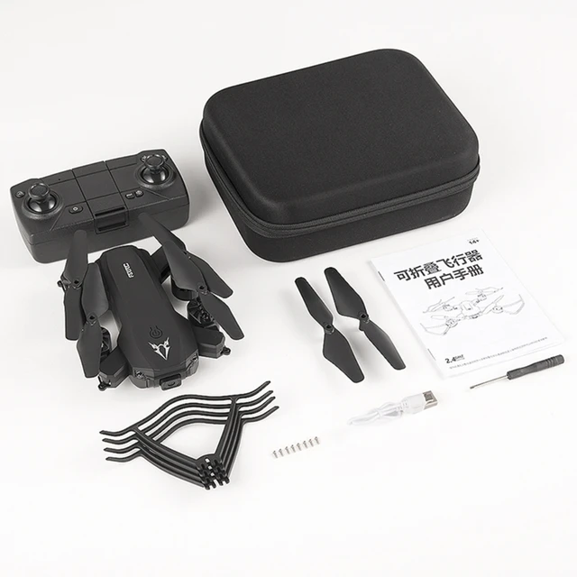 Electric Remote Control Toy Folding Aerial Air Pressure Fixed Height Dual Camera 4k Aircraft Toy for Beginner 1