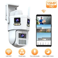 JOOAN 15MP HD trois lentilles trois écran WiFi caméra IP caméra de sécurité extérieure Ai détection humaine CCTV caméra de Surveillance vidéo 1