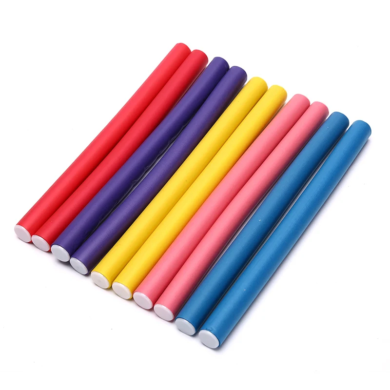 10Pcs Flexible Hair Curling Rod Hair Curler Make Soft Foam Heatless Curling Rod Bendy Twist Curls Tool DIY Styling Tools