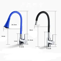 GEGVE Kitchen Faucet Rotate Spring Rubber Deformation Faucets Mixer Tap Hot Cold Water Iron To Sink Into The Kitchen with Filter 5
