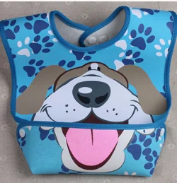 Waterproof Silicone Baby Feeding Bibs for Toddlers Reusable Soft Easy Clean Drool Bib Adjustable Neckband Bib for Kids Baby