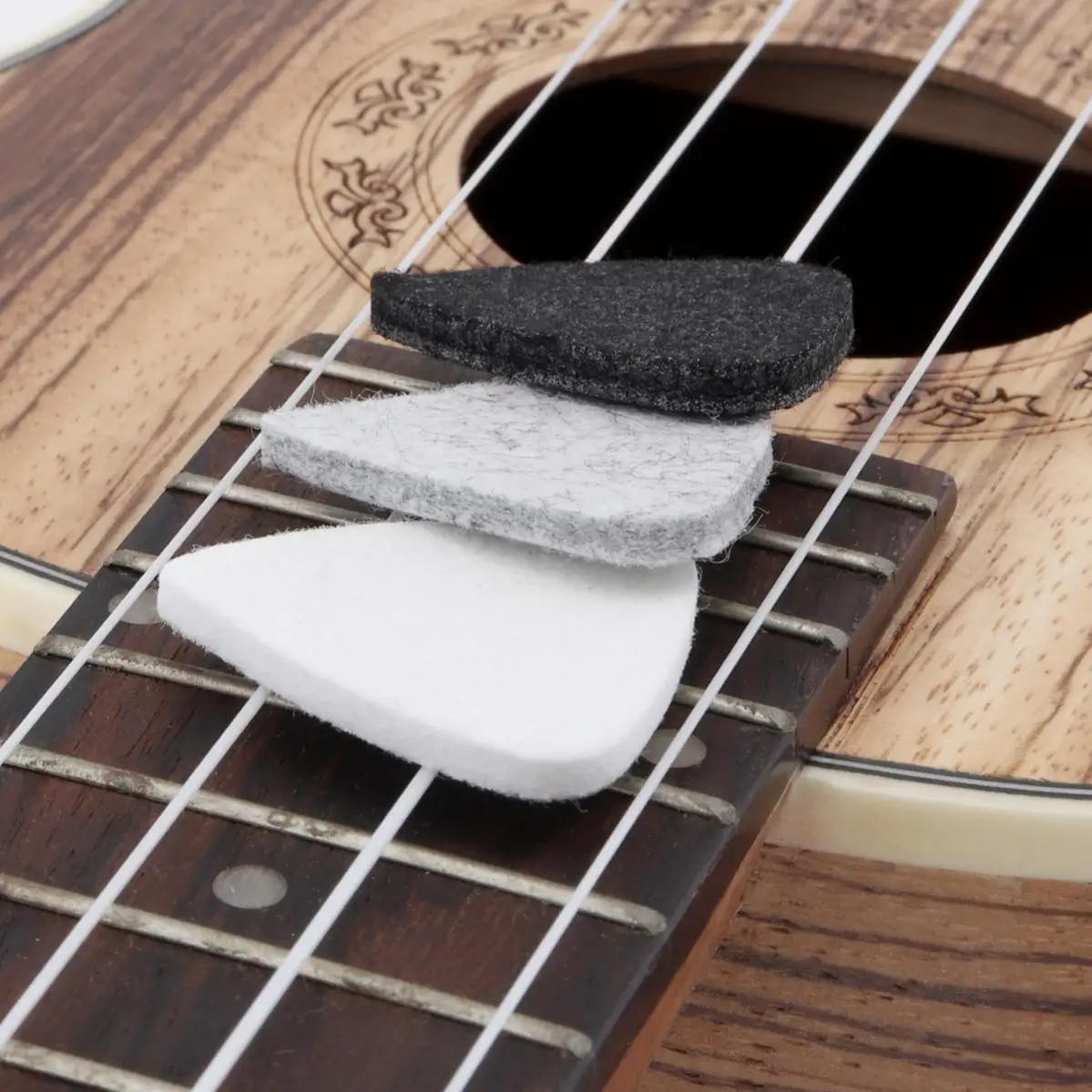 Guitar picks 3mm thickness soft felt ukulele pick plectrum 1/3/10 PCS for concert soprano tenor ukulele 21 23 26