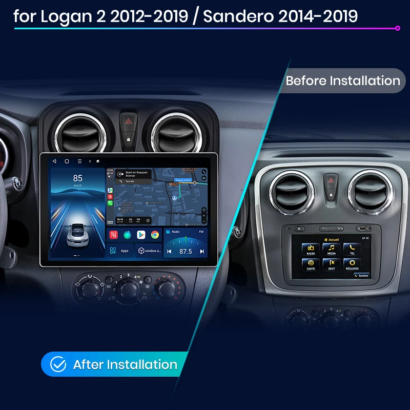 Junsun-Autoradio sans fil X7 PRO pour Renault Logan 2 Sandero, CarPlay,  Android Auto, 11.5 , 2K, 2014-2019, Limitation Autoradio - AliExpress