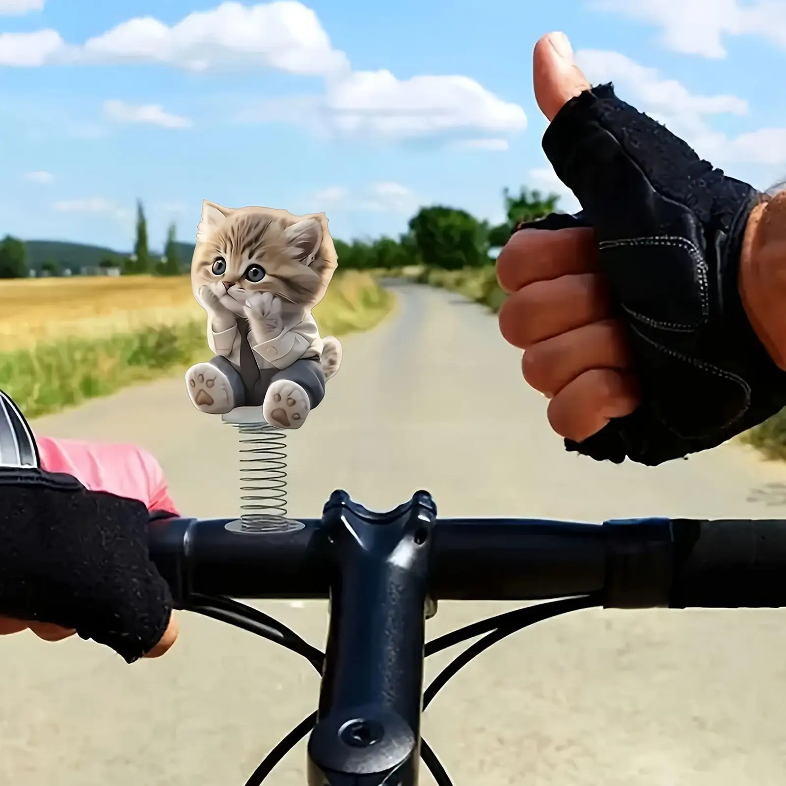 Car Decorations Cute Cat Bobble Car Dashboard Toy Decorative Interior Accessories Funny Cute Shake Head Dancing cat Toy