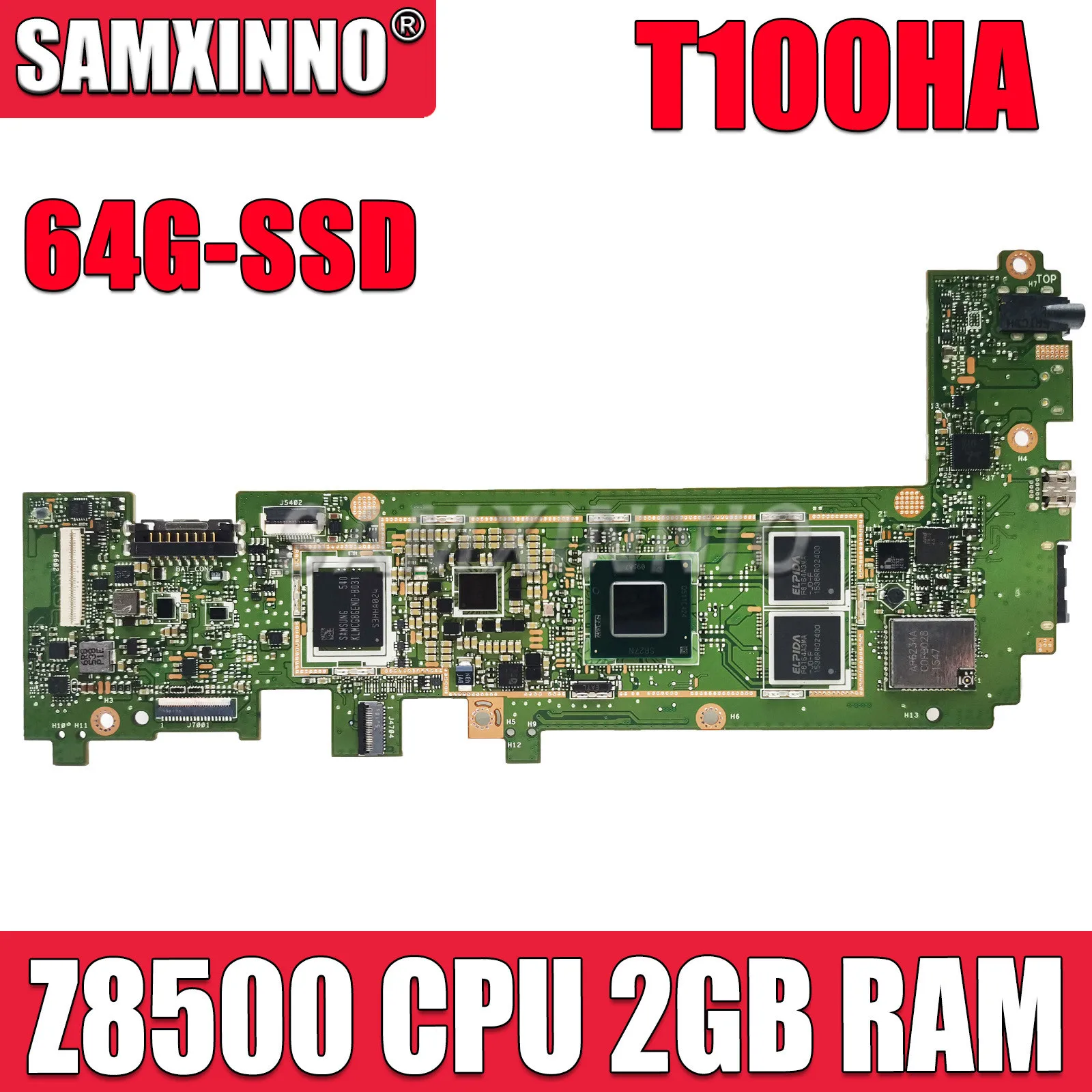 Материнская плата T100HA для ноутбука ASUS T100H T100HA T100HN T100HAN материнская плата с процессором Z8500 2 Гб ОЗУ 64 ГБ SSD материнская плата