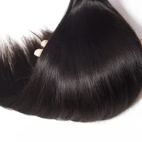 Extensions de cheveux humains lisses en paquets de 12 à 42 pouces, tissage de cheveux naturels noirs bruts 2