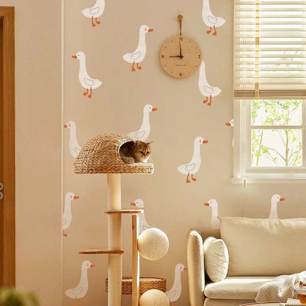Wall Sticker Wall Decal Cartoon Goose Duck Animal Baby Nursery Kids Room Playroom Home Decor wall stickers luminous wall stickers vinyl decal stickers children room decoration
