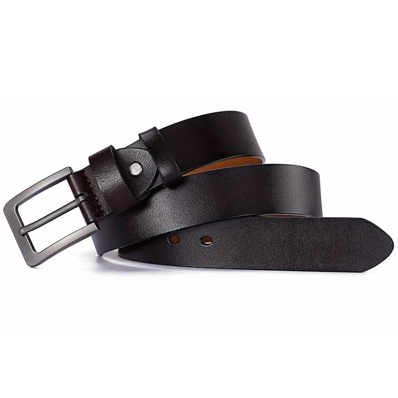 130 140 150 160 170cm Plus Large Long Size Belt Men's Genuine Leather Strap Luxury Pin Buckle Belts Cummerbunds Ceinture Homme leather belt mens belt pin buckle belt