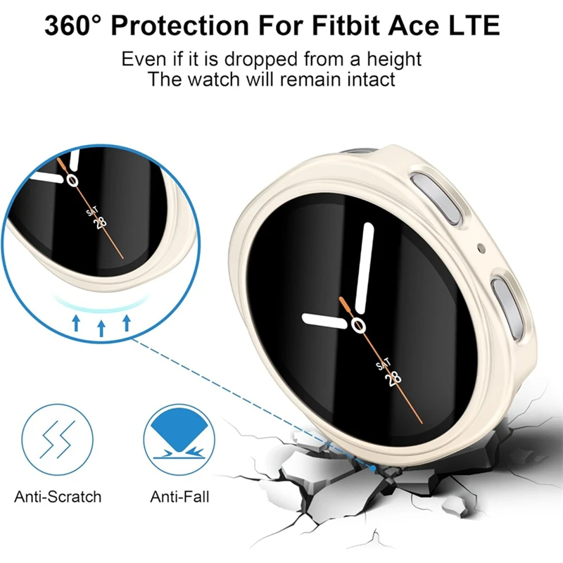 All-Around Protective Tempered Glass & Case with Hard PC Bumper Frame