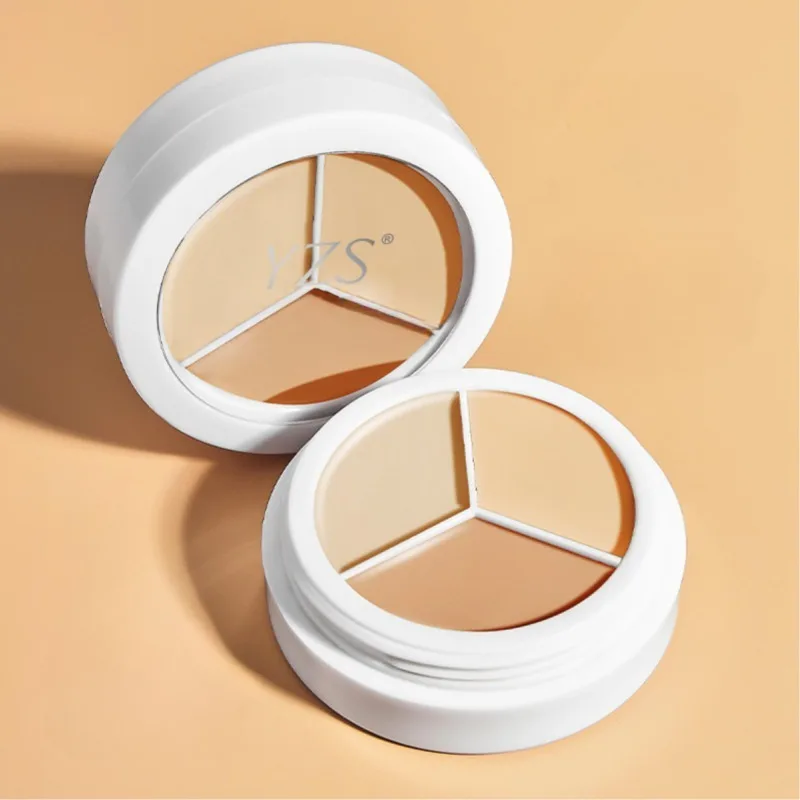 3 Color Contour Concealer Palette Moisturizing Full Coverage Acne Spots Dark Circles Concealer Makeup Cosmetics 3