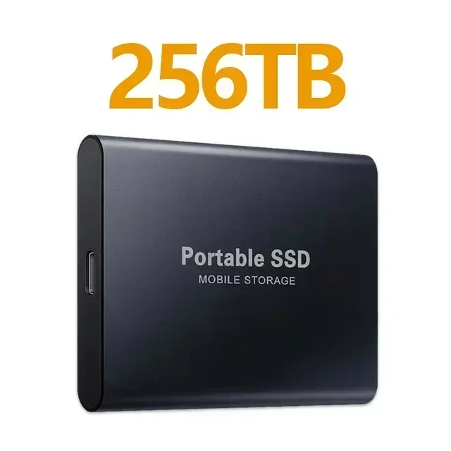 thumbnail image 5 of Disco duro externo SSD de alta velocidad de 1 TB, disco duro externo portátil de 2 TB, disco duro externo masivo de 256 TB para computadora portátil, MAC y PC, 5 of 5