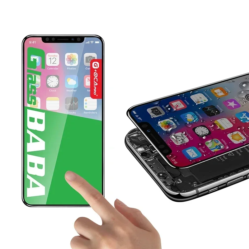 G+OCAPRO Glass BABA Touch Screen Glass with OCA for iPhone X Xs Max 11 12 Pro 11Pro Max Screen Outer Replacement
