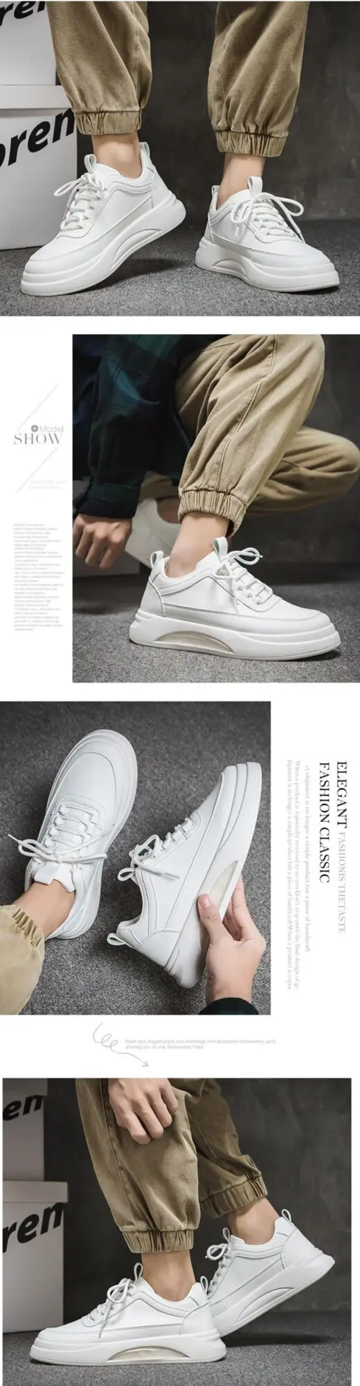 Scarpe sportive da uomo Scarpe in pelle Scarpe da ginnastica Scarpe durevoli in tessuto_voghion.com